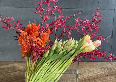 Stunning Autumn arrangement of flowers by Petal and Rose